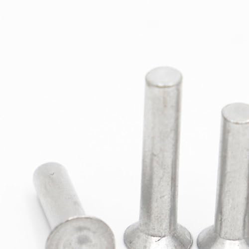 YEPENG 5-50 Uds GB869 Remache sólido de Aluminio con Cabeza avellanada M2 M2.5 M3 M4 M5 M6 M8(M6 10pcs,12mm)