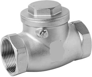 Rückschlagventil aus Edelstahl 304, H14W, horizontales Gewinde, Einwegventil, Rückschlagventil for Wasserleitungen(3/4,201material quality)