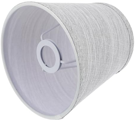 jojofuny Stofflampenschirm Grau E14 Lampenschirm Abdeckung FüR HäNgeleuchte, Pendelleuchte, Wandleuchte, Tischlampe, 15.3 X 15.3 X 14 cm