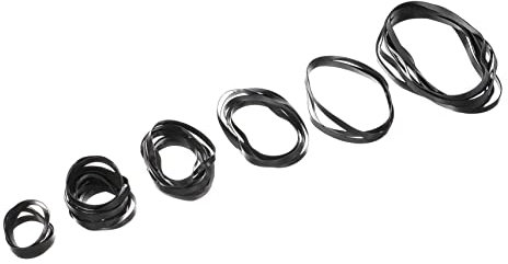 GAROZATION 50 Stück Kassettenspieler Riemen Gummi Flat 4mm Ersatzband Kassettenantriebsriemen Für Recorder DVD Laufwerk Reparatur Kompatibel