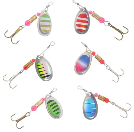 BESPORTBLE Composite Spinnerbait Köder Köder 6 Stück Metall Angelköder Mit Haken Für Das Meeresangeln