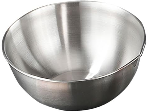 Alipis Ciotola Per Mescolare in Acciaio Ciotola Da Cucina Colino Per Scarico Resistente All Usura Liscia e Sicura Per Preparazione Degli Alimenti Conservazione