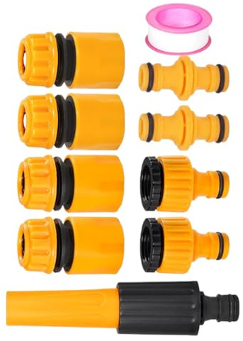 Raccordo rapido per tubo di irrigazione, attacco rapido 6 mm per tubo da giardino, design resistente alle intemperie per rubinetto irrigazione piscina prato serra all'aperto