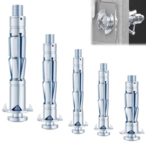 Hollow Wall Anchor, 36PCs Hollow Wall Fixings Anchor Heavy Duty Metal Plasterboard Cavity Wall Fixings Anchors Plugs for Hollow Walls,Drywall, Brick, Metal, Concrete, Wood Doors