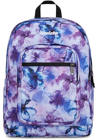 Invicta Zaino Scuola Jelek Fantasy, Lilla, 34 L, Doppio Scomparto, Tasche multiuso, Tasca interna con organizer, Scomparto porta pc, Tasca portaborraccia, Scuola media e superiore, Ragazzo, Ragazza