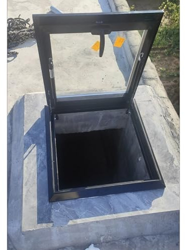 CHZDPP Fenêtre Puits de lumière Personnalisable, étanche et antivol, fenêtre de Toit ouvrante pour sous-Sol, Grenier ou Cage d'escalier, fenêtre de Toit d'issue de Secours(30x32in(76.2x81.2cm))