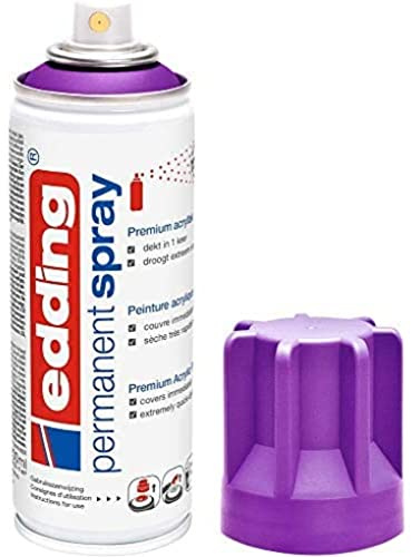 edding 5200 Spray Permanente, Succo di Bacche Opaco, 200 Ml, Vernice Acrilica Premium per Dipingere e Decorare Vetro, Metallo, Legno, Ceramica, Plastica, Tela, Smalto Acrilico, Vernice Spray