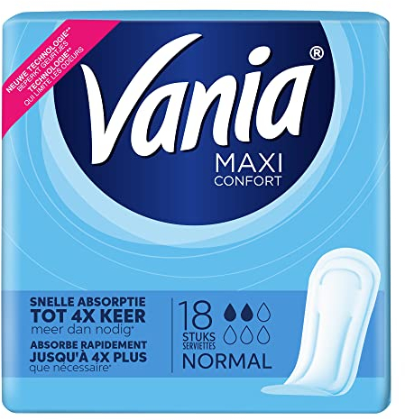 Vania Damenbinden, Maxi Confort, Normal, 18 Stück