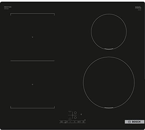 Bosch Serie 4 PWP611BB5E piano cottura Nero Da incasso 60 cm Piano cottura a induzione 4 Fornello(i)
