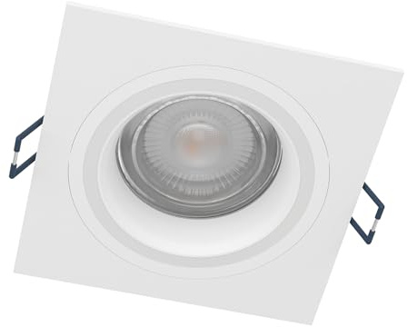 Eglo connect-z Carosso-Z - Faretto spot LED da incasso Smart | Home, uso con Zigbee, app e controllo vocale Alexa, luce bianca calda e fredda, RGB, dimmerabile, in alluminio bianco, 9,3 cm