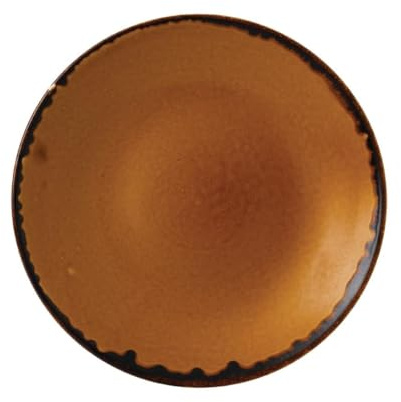 Churchill Dudson Harvest Deep Coupe - Juego de platos (255 mm, 12 unidades), color marrón