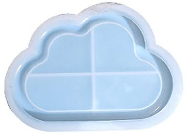 MUUYYI Wolkenherz-Blumenform mit Rand, Schmucktablett, Kerzenhalter, Form, Teller, Behälter, Harzgussform