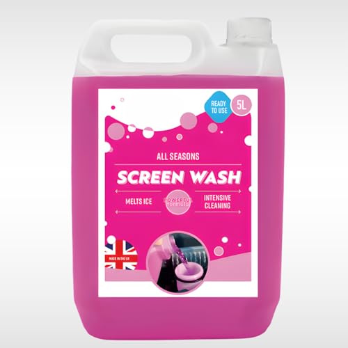 Dunnet Tools 5l All Season Screenwash Ready To Use Traffic Film Remover Windscreen Washer Fluid With Antifreeze Effective To -5 Car Accessories Summer Winter Screen Wash