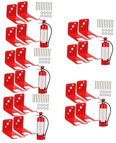 Uonlytech 5juegos Soporte Para Extintor De Incendios De Montaje Pared Diseño Vertical Instalación Sin Herramientas Accesible Emergencias