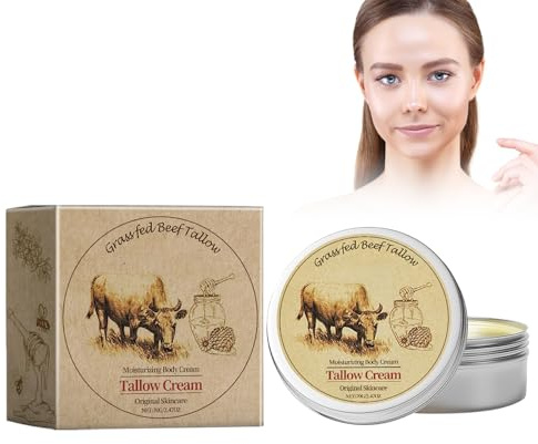 Crema capilar de sebo para mujer, 70 g, cuidado del cabello 100% sebo de res,Acondicionador Pelo Hidratante Y Voluminizador,pelo Encrespado y Rebelde, Máxima Definición e Hidratación