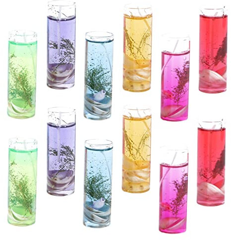 Cabilock 12pièces Bougies Romantiques Océan Sans Fumée De Bougies Décoratives Pour Mariage Et Fête Maison