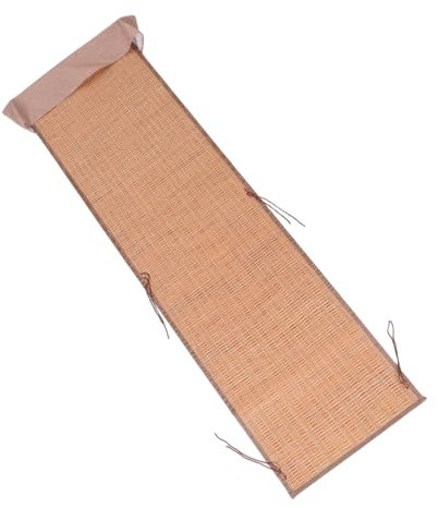 ULTECHNOVO Cuscino Per Sedia in Bambù Design Con Cinghie Fissaggio Tappetino Per Sedie Da Adatto Per Uso Casalingo e Ufficio