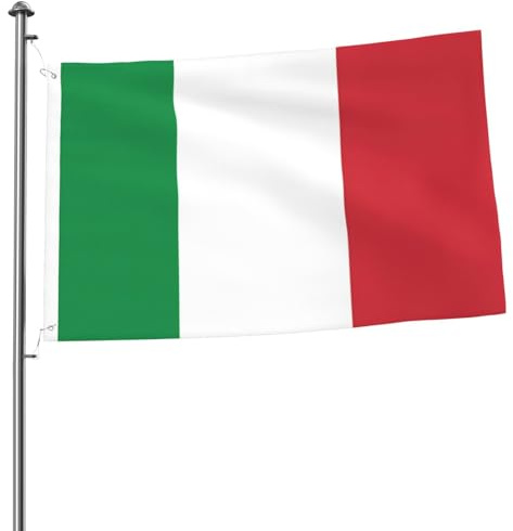 Bandera italiana para exteriores – Banderas de 2 x 3 pies para exteriores, bandera de jardín perfecta y banderas de patio para decoración de verano