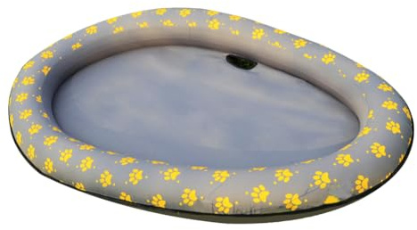 Dog Float - Inflatable Swimming Float | Foldable Stay Dry Pool Raft | Stay Dry Foldable Float For Large Dogs | Pool Float For Dogs And Puppies Large Contemporary pettDog Cat Swimming Pool Float