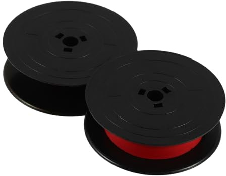 DOITOOL Schreibmaschinen Farbband Doppelspule Schwarz Rot Nylon Abs Zweifarbig Kompatibel mit Feiyu Changkong Gr1 Vintage Schreibmaschine Bürogebrauch