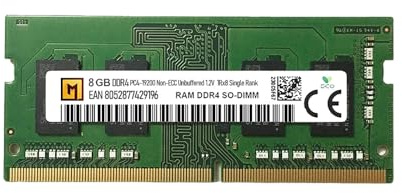 MG, Memoria Ram so-dimm DDR4 da 8Gb Premium Brand con frequenza di 2400MHz, 260 PIN, memoria per laptop, Notebook e mini Pc, modulo singolo, compatibile con sistemi Intel e Amd, garanzia Italia