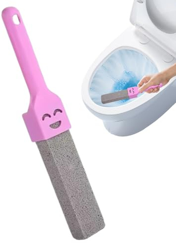 de limpieza de piedra pómez: barra de limpieza natural, mango protector de, eliminación de depósitos de calcio | Limpiador ecológico sin arañazos para inodoro, cocina, bañera, higiene