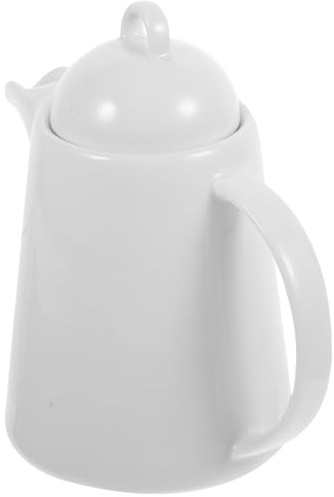 SOLUSTRE Brocca in Ceramica da 850ml Coperchio Antigoccia, Bollitore per Acqua Fredda e Succo Manico Ergonomico, Brocca Multifunzionale per Tè e Uso Domestico