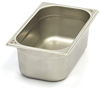 Gastronormbehållare av rostfritt stål 1/4GN | 100 mm | 265 x 162 mm