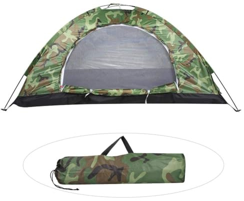 Camouflage Up Tent, Waterproof Camping Tent Lightweight Sun Shade Tent Double 4 Season Tents Big Family Shelter, for Outdoor Hiking Beach hunting fishing Trip 1-2 person/Man