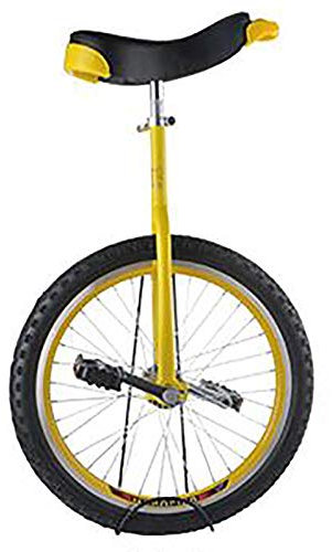Einrad Gelb 24 Zoll/20 Zoll Einrad für Erwachsene Beginner, 18 Zoll/16 Zoll One Wheel Einrad für Kinder/Jugendliche Alter 9-15, für Ouydoor Sports Self Balancing (Size : 20 Inch)