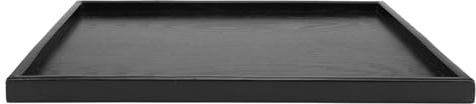 Bandeja de Madera Maciza Antideslizante para Desayuno Merienda y Té Bandeja Rectangular 40x30 cm y 35x24 cm con Asa Ideal para Servir Platos Comida en Casa