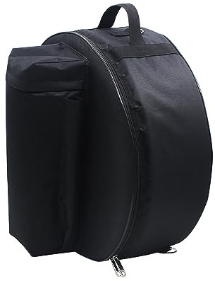 Snare Drum Case, Protable Snare Drum Tasche, Dicker Snare Drum Rucksack, Oxford Tuch, Tragbare Schulter Snare Drum Rucksack, Percussion Zubehör, Snare Drum Aufbewahrungstasche Schwarz