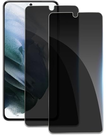 2 Stück Sichtschutz für Samsung Galaxy S21, Anti-Spähen Privatsphäre Schutzfolie,Anti-Spy Panzer Schutz Glas Folie, HD Blickschutzfolie, 9H Härte, Anti-Kratzer, Bläschenfrei