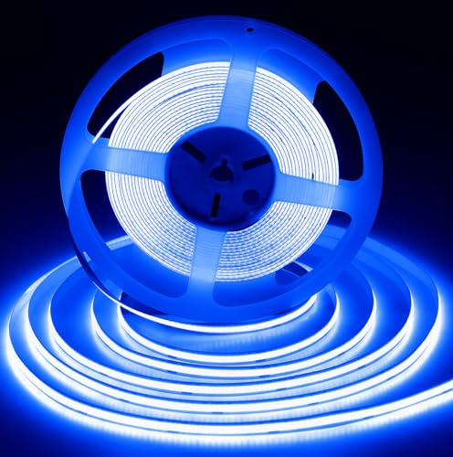 iNextStation COB LED Streifen 10M Blau, 24V LED Strip Lights Dimmbar CRI93+ | Schneidbar Selbstklebend Lichtband, Leuchtstreifen für Küche Schlafzimmer Auto PC TV-Hintergrundbeleuchtung Bar Ostern Deko