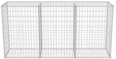 Gecheer Cestino per gabbioni, in pietra, per gabbioni, da parete, per gabbioni, colonna di gabbioni, colonna di gabbioni, colonna di gabbioni, 200 × 50 × 100 cm (lunghezza x larghezza x altezza)