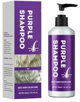 Lilashampoo Anti Gelbstich - Ideal für keratin Haarglättung - Professionelle Formel für Blondes, Graues und Weißes Haar - Sulfatfrei 300ml (300ML)