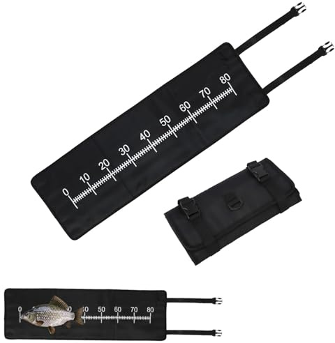 Generisch Abhakmatte Angeln, 98x30cm Tragbar Fishing Abhakmatte Karpfen Matte Faltbare Karpfenmatte mit Maßband Angelzubehör für Anfänger & Angler Outdoor Karpfen Forellenangeln