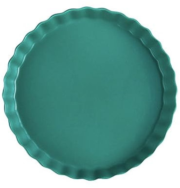 Garneck Plato Elegante de Cerámica Verde Oscuro 10 Platos Sencillos de Sushi para El Desayuno Fideos Estilo Italiano Vajilla para El Hogar
