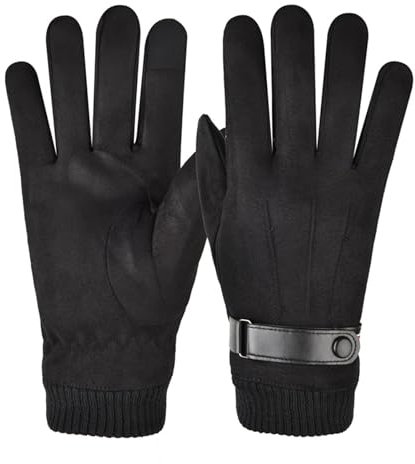 NVOQILIN Winterhandschuhe für Damen, Cartoon-Form, warm, dick, Fäustlinge, Fellmanschette, Fahrradzubehör für den Winter