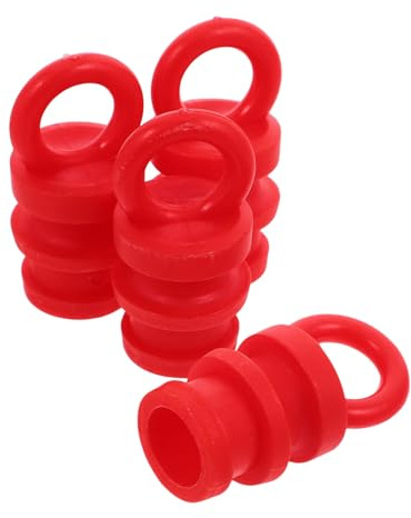 JEWEDECO Chain Link Column Caps Warning Post Caps External Post Covers Traffic Cones Pe Plastic Safety Cones