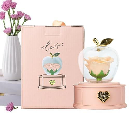 Genérico para Siempre Flor Rosa, Flor Rosa Eterna, Rosa de Flores preservadas infinitas, Rosa eterna con cajón de Almacenamiento para mamá, Esposa, Novia, en cumpleaños, San Valentín