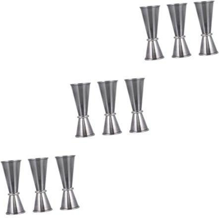 Cabilock 9piezas Jiggers Inoxidable Para Cócteles Jigger Doble Para Bar y Cocina Para Bartenders y Bebidas