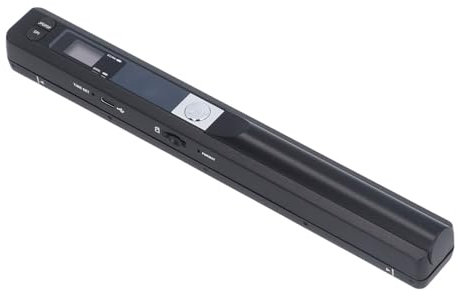 Scanner Portatile, Scanner Fotografico per Documenti A4, Scanner Portatile da 8,27 Pollici per Libri, Affari, Foto, Foto, Ricevute, Selezione del Formato PDF JPG, Fino a 900 Dpi (BLACK)