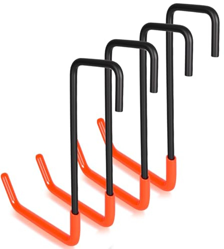 bssmmai Große Garage-Haken zum Einhängen (4er-Pack) Last-Haken,Robuste Leiter Pflanzen-Werkzeugen Fahrrad Aufhängung für Deckenbalken