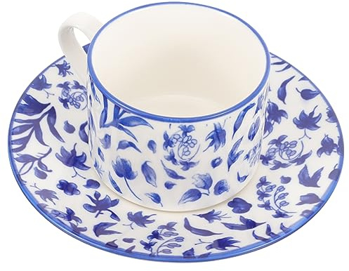 CONGARTENO Tazze in Per Cappuccino Tazze Per Con Piattino Accessorio Vintage Floreali Delicati Per e Tè