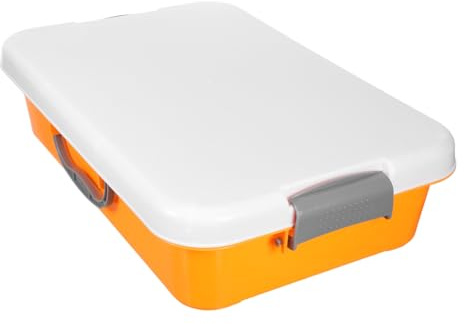 Kisangel Sabbiera Per Ragazzo Ragazza in Plastica Con Maniglia e Coperchio Ermetico Contenitore Portatile Per Sabbia e Accessori Da Gioco Per Uso in Giardino e Parco