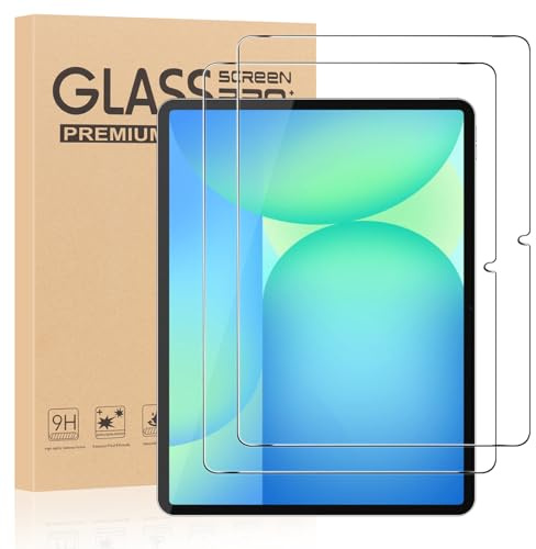 Olgary 2 Stück Panzer Schutz Glas für Samsung Galaxy Tab S10 FE+/FE Plus 13.1, 9H Härte Schutzfolie, HD Klar Displayschutz, Frei von Kratzern, Anti-Bläschen, Ultrabeständig Folie