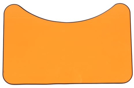 SIXRUN Bordsskiva i Massivt trä, 23,62 X 14,96 Tum Orange RV Yachtdäcksmöbler med Rundade Hörn och trä för Campingbil Båtterrass Inomhus Utomhusbruk