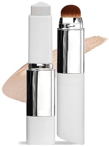 Fond de Teint Stick Pinceau Intégré, Maquillage Coréen Adaptable à Tous les Tons de Peau, Hydratant 50H