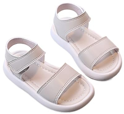 Sandalo Bambina - Sandali per Bambine e Bambini Comodi Casual da Indossare Ogni Giorno con Suola Morbida e Traspirante per Bambini da 1 a 6 Anni. (White 3-3.5Anni)